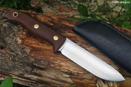 Туристический нож Кедр D2, накладки micarta Койот, оружейная насечка