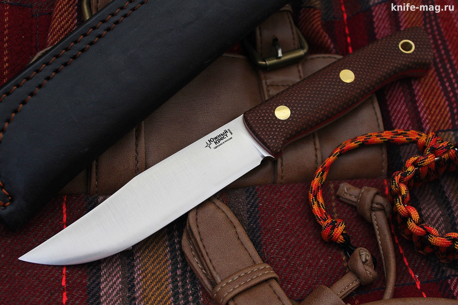 Туристический нож Fox Bohler N690, накладки micarta Койот, оружейная насечка
