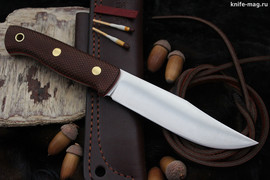 Туристический нож Fox Bohler N690, накладки micarta Койот, оружейная насечка