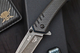 Складной нож ВДВ AUS-8 (накладки карбон)