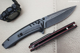 Складной нож ВДВ AUS-8 (накладки карбон)