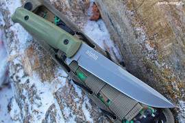 Тактический нож Alpha AUS-8 Tac Wash G-10 Olive